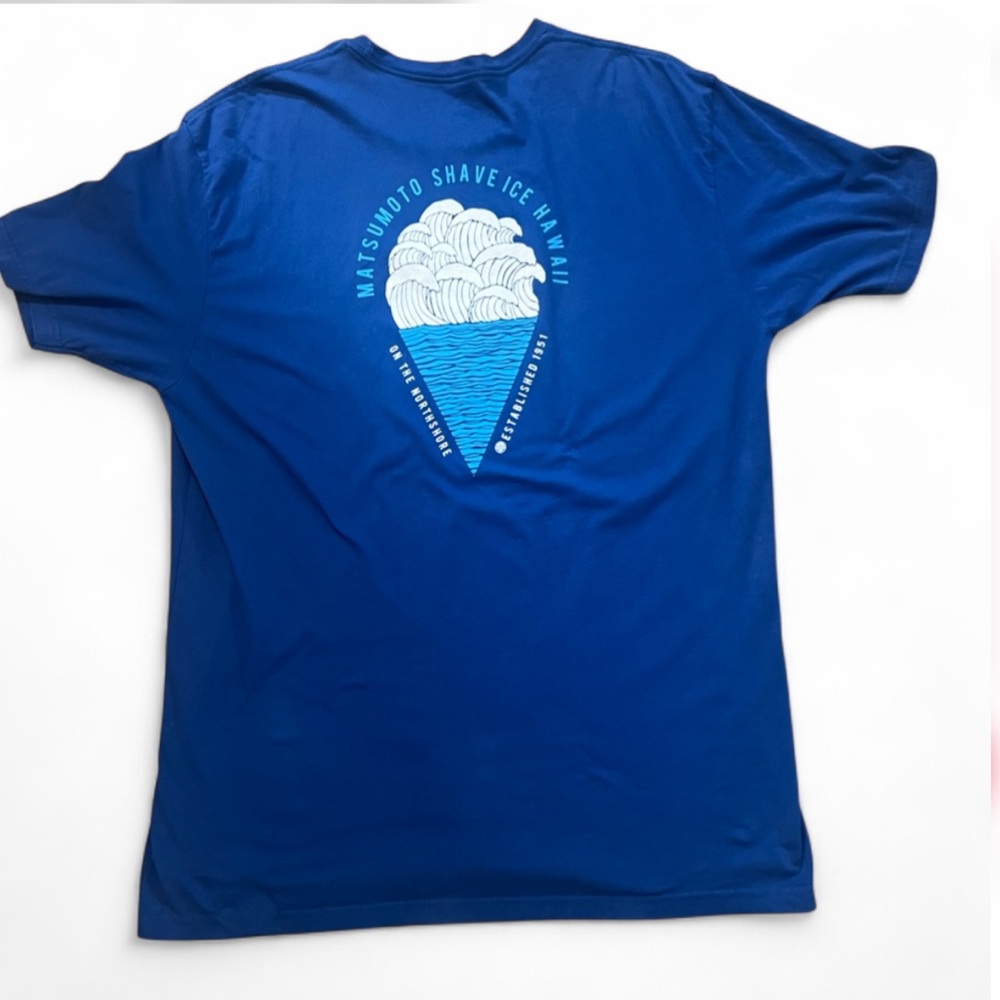 Matsumoto Shave Ice Hawaii Blue Graphic T-Shirt 2X